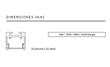 Linear Slim LS25 Plafón de techo lineal 60 cm.Led